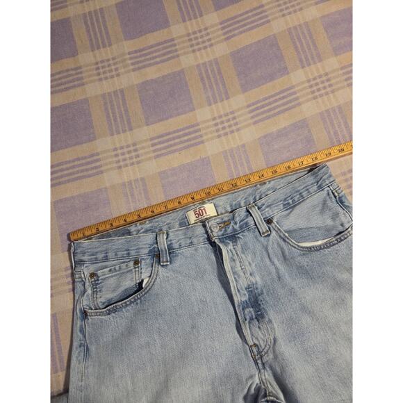 VINTAGE Levis 501 Jeans Mens 38 x 30 / 36 x 29 Straight Regular Medium Wash USA - Picture 6 of 12